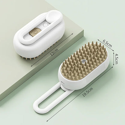Cepillo de Vapor Pro 3-en-1 para Perros y Gatos