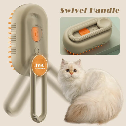 Cepillo de Vapor Pro 3-en-1 para Perros y Gatos